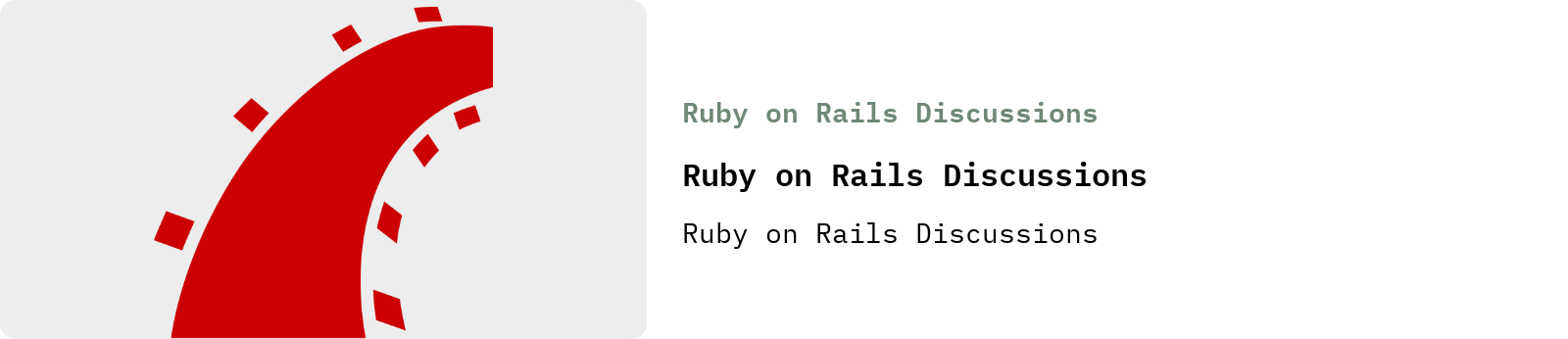From Ruby on Rails Discussions: Ruby on Rails Discussions | Ruby on Rails Discussions