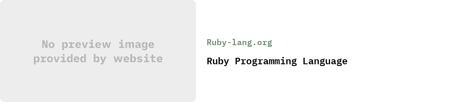 From Ruby-lang.org: Ruby Programming Language | 